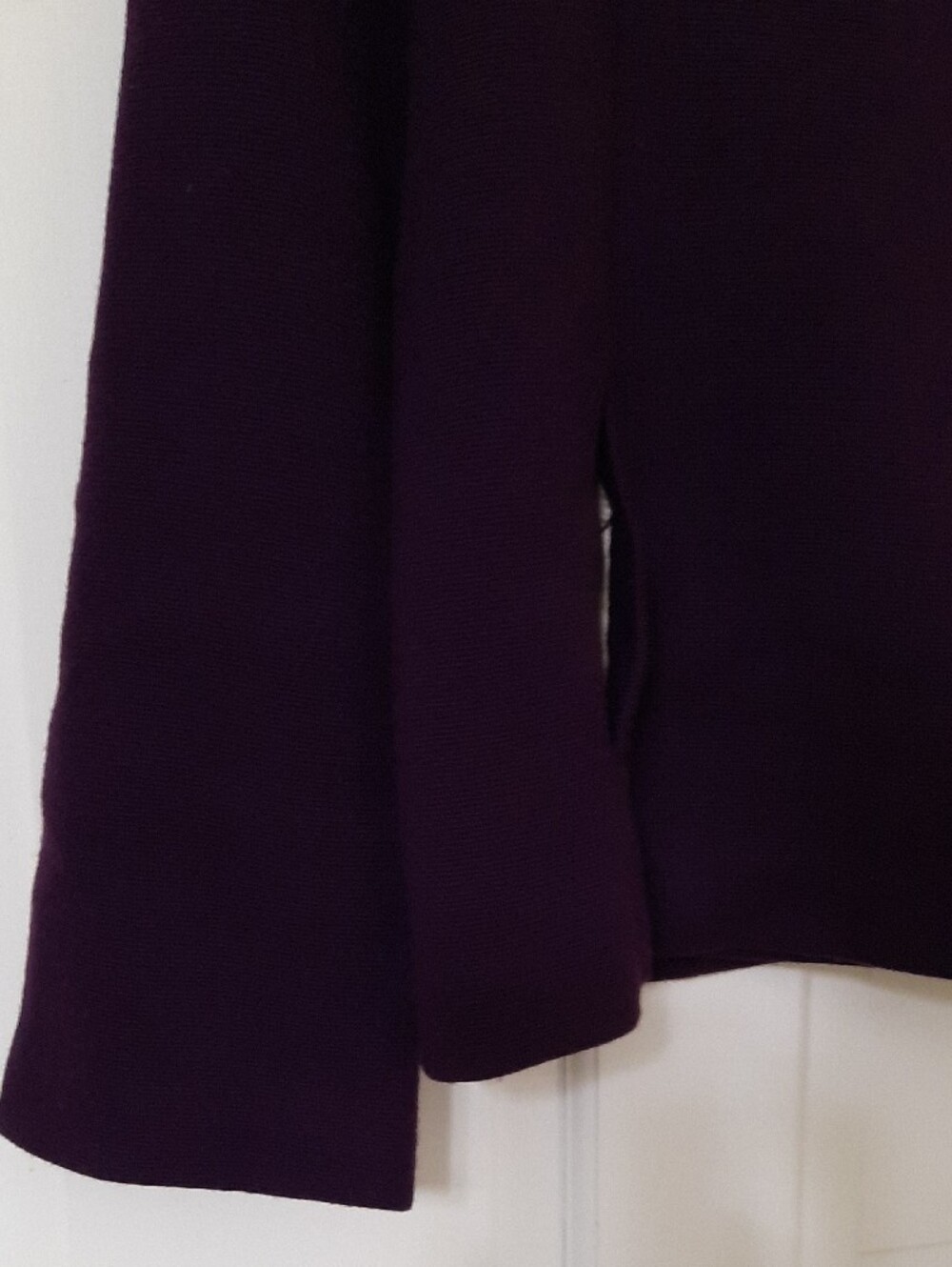 Talbots Petites Double-Breasted Peacoat in Deep Plum - Picture 5 of 12
